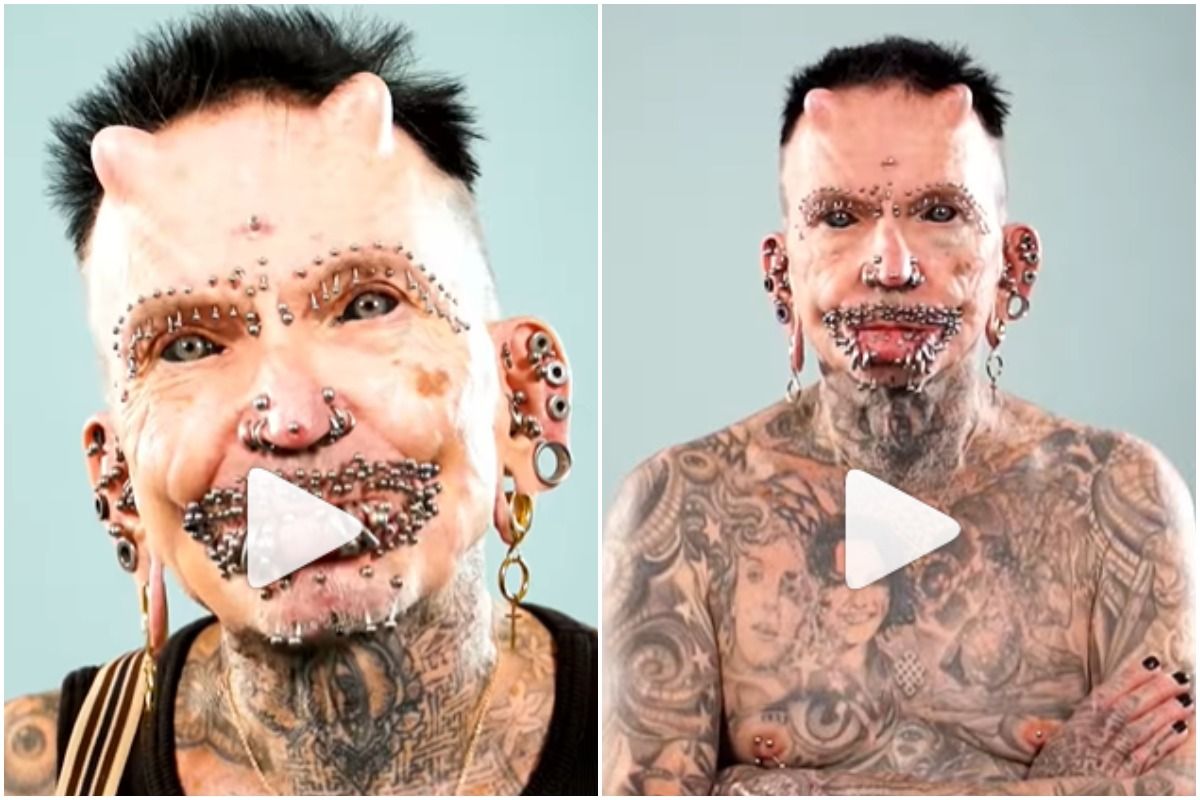 Most Tattooed Man! Lucky Diamond Rich - Guinness World Records - YouTube