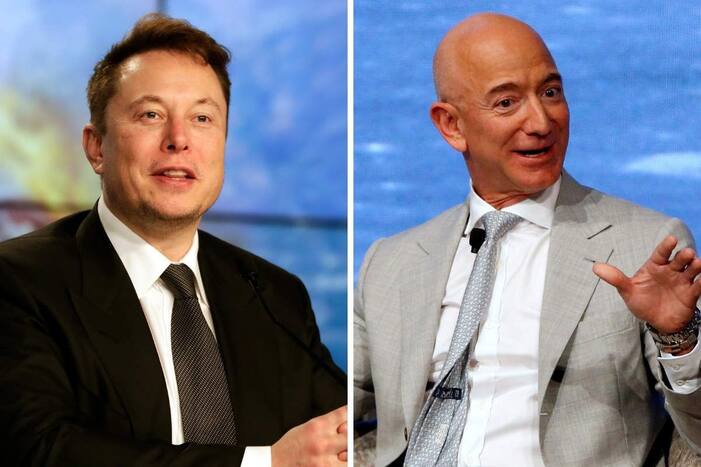 Elon Musk and Jeff Bezos