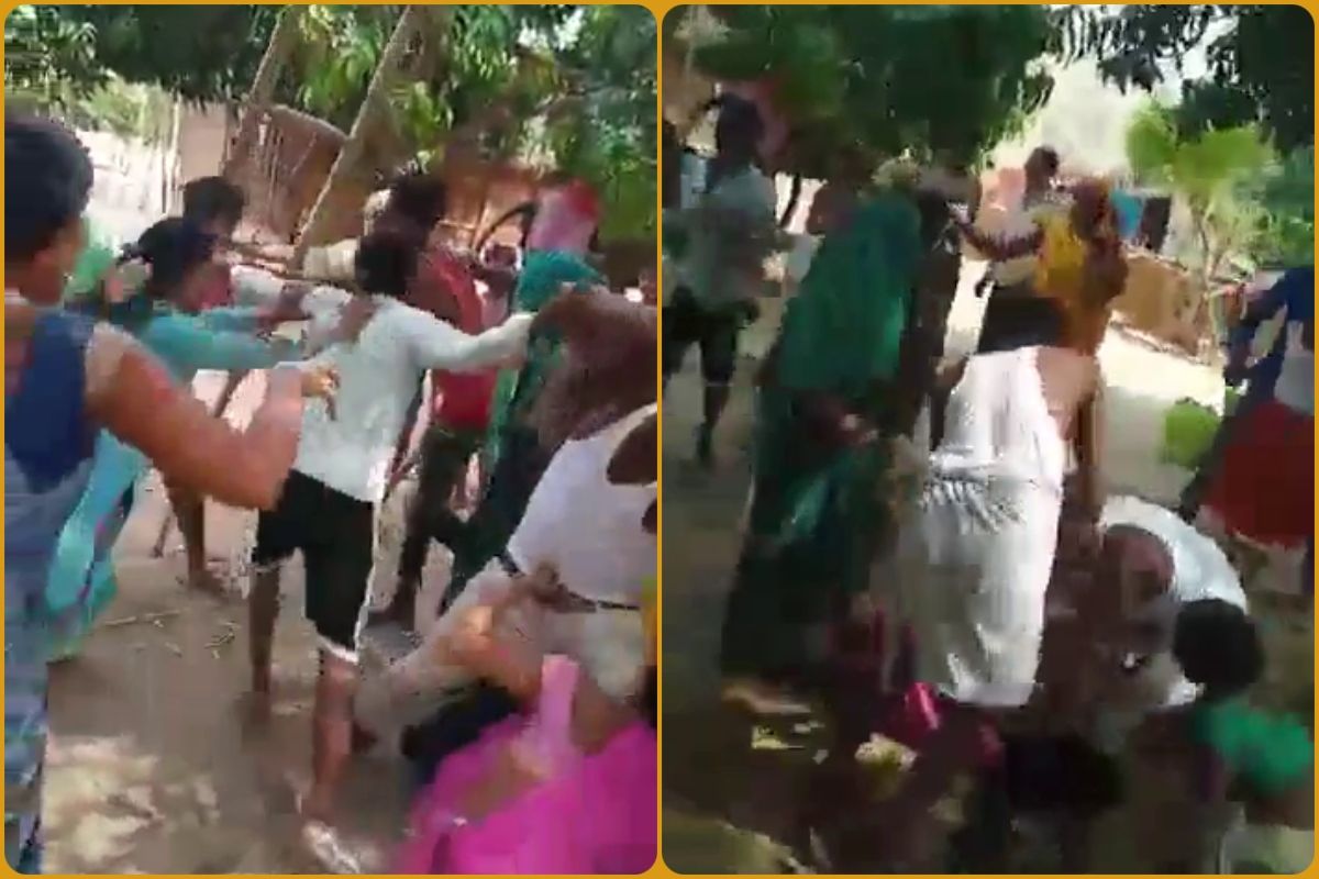 महिला और उसकी बहू को पीटने का वीडियो वायरल, पुलिस आरोपियों की तलाश में जुटी