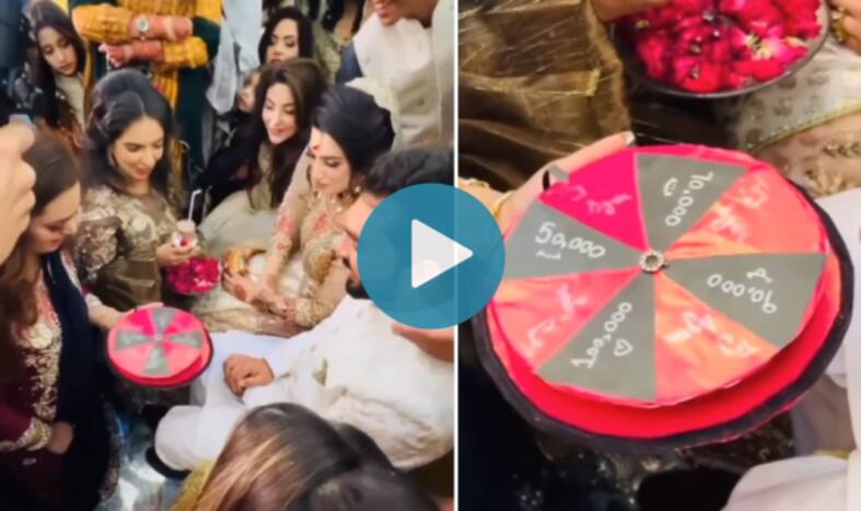 Viral Video: Sisters-in-Law Play Spin The Wheel Game With Groom to Demand Money During Joota-Chupai | Watch