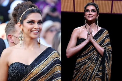 Deepika Padukone upgraded her all-black outfit with a monogrammed