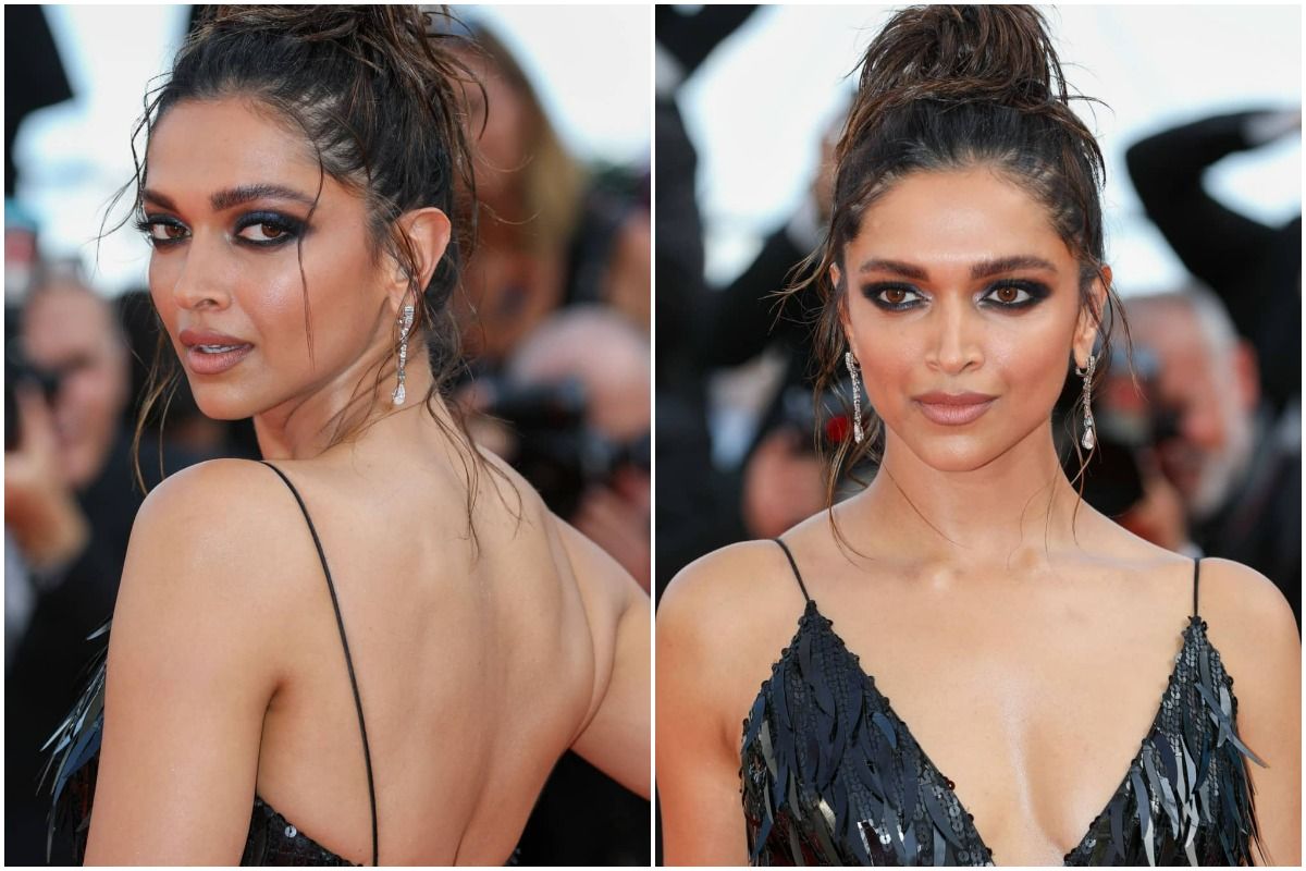 1200px x 800px - Deepika Padukone in Bold Black Feathery Gown Sizzles at Cannes Red Carpet  See Viral Photos