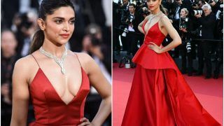 Deepika Padukone Aces Red on Red Carpet, Wears Daringly Plunging Neckline at Cannes 2022 – See Bold Pics
