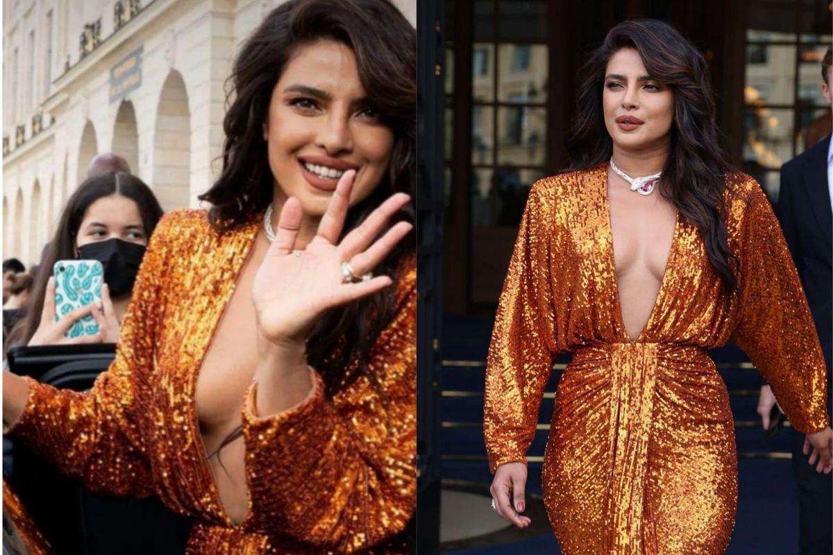 Priyanka Chopra ist die goldene ägyptische Göttin in ihrem tief ausgeschnittenen Kleid – erraten Sie den Preis |  Siehe Bilder