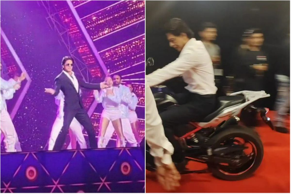 Shah Rukh Khan Enters on Bike, Opens His Arm, Grooves to ‘I Am The Best’ at Umang 2022, SRKians Go Crazy – Watch