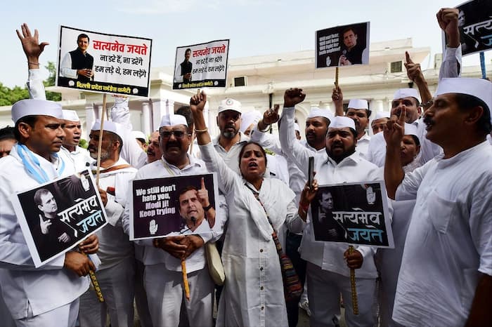 Congress Protest At AICC Office