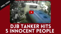 Shocking Viral Video Captured in CCTV: 5 People Injured by a Speeding Delhi Jal Board tanker