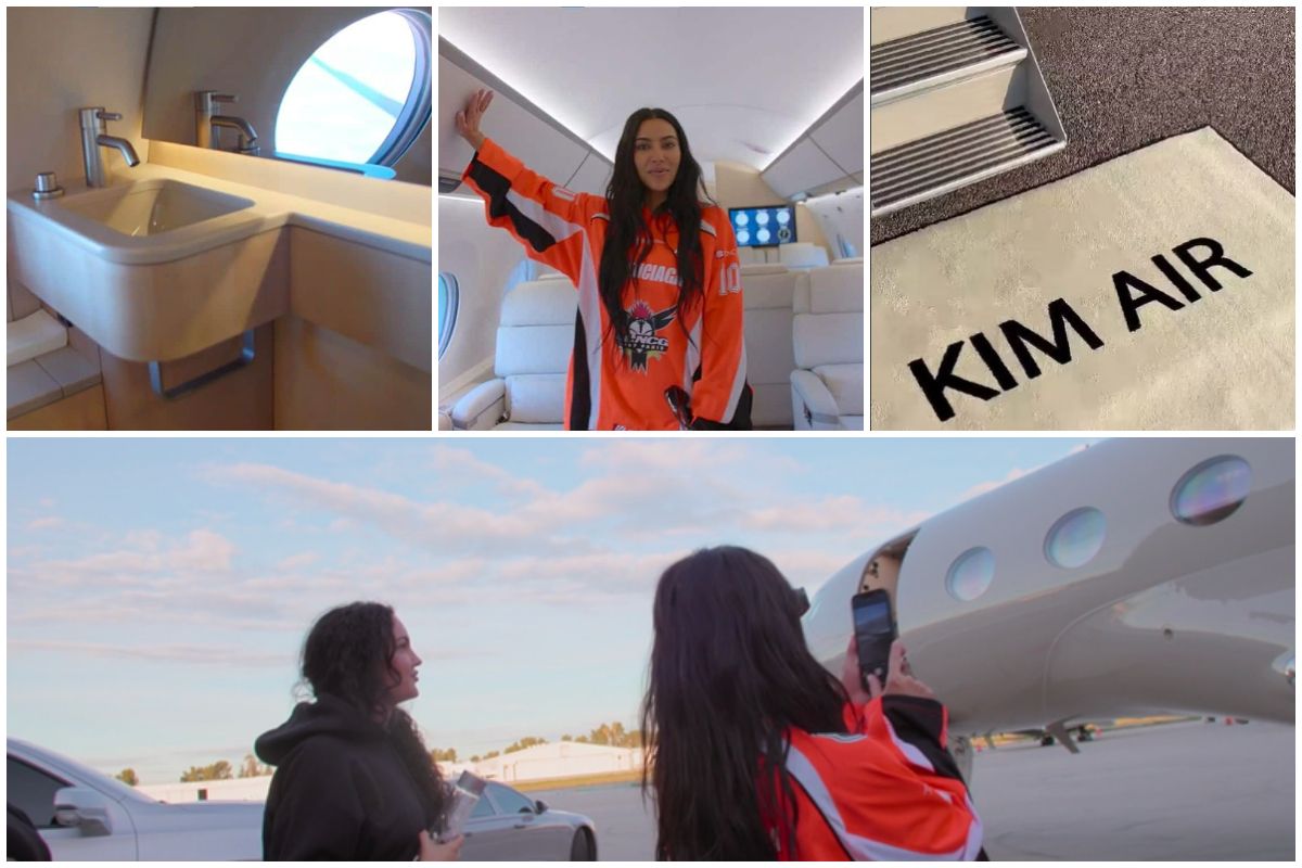 Kim Kardashian Rs 1,172 Crore CashmereCovered Private Plane See Luxurious Pics