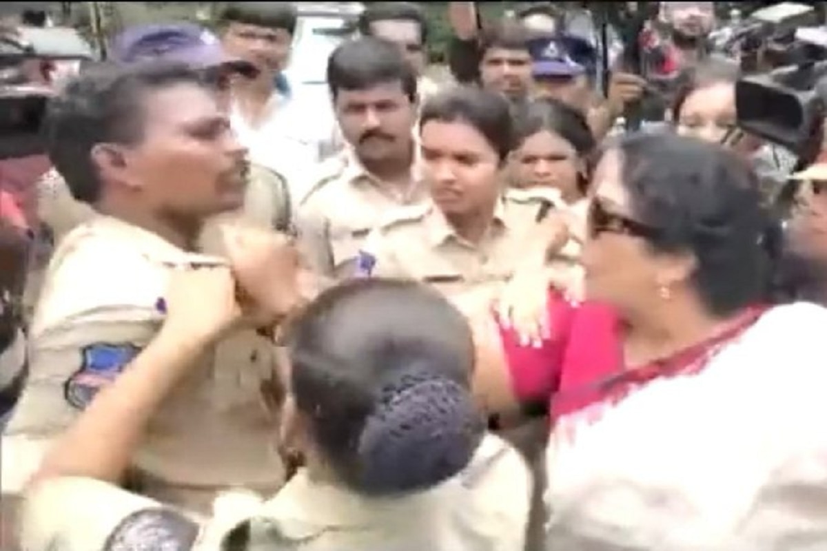 Case Filed Against Congress Leader Renuka Chowdhury For Grabbing Cop