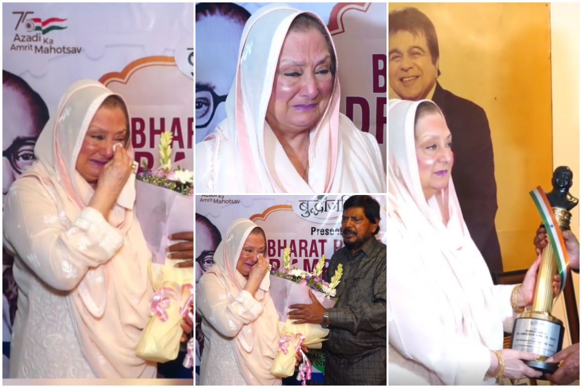 Saira Banu Breaks Down Remembering Dilip Kumar As She Accepts Bharat ...