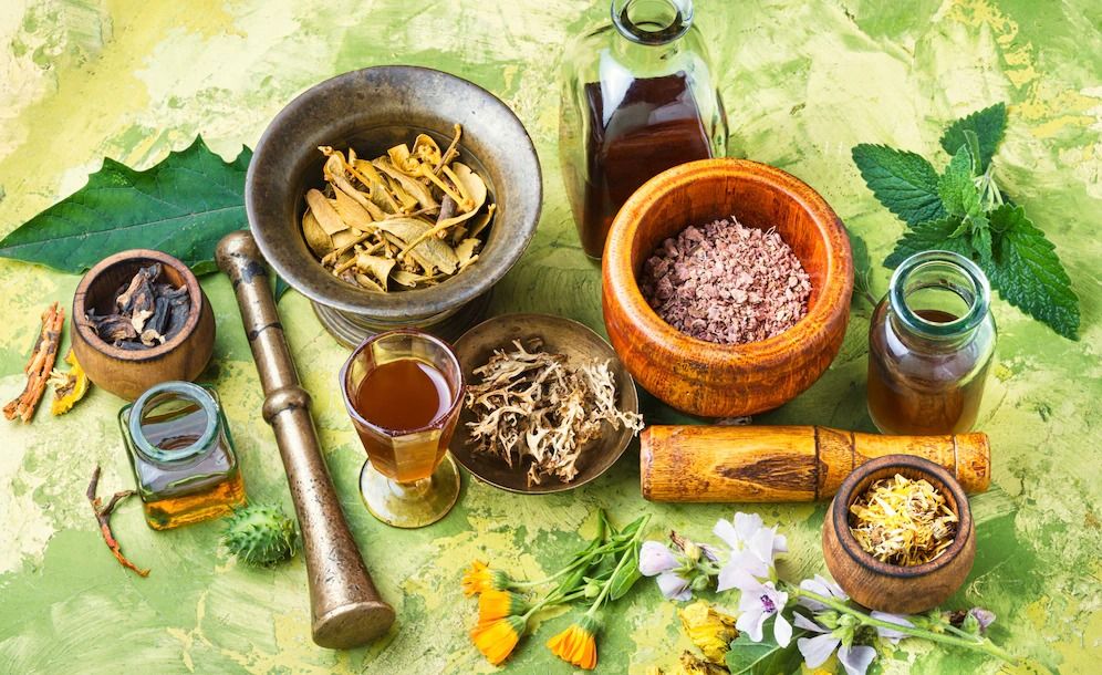 God of ayurvedic medicine Cut Out Stock Images & Pictures - Alamy