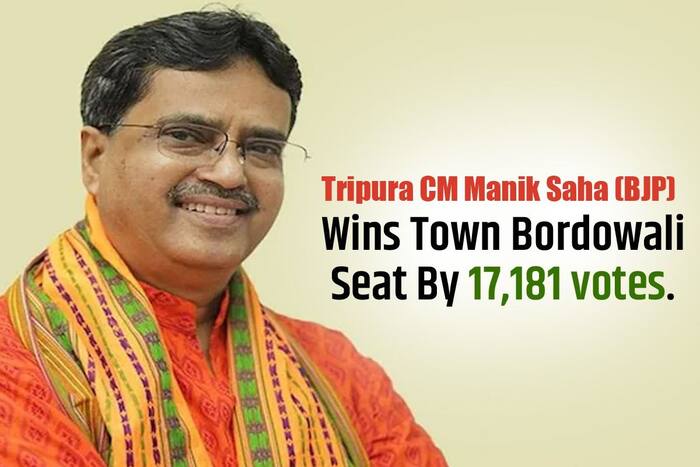 Tripura Cm Manik Saha Wins Town Bordowali Constituency Bypoll By 17181 Votes 8272