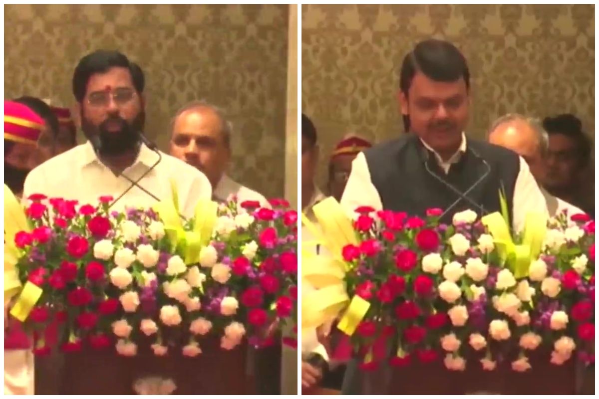 Eknath Shinde Takes Oath As Maharashtra CM, Devendra Fadnavis Sworn-in ...