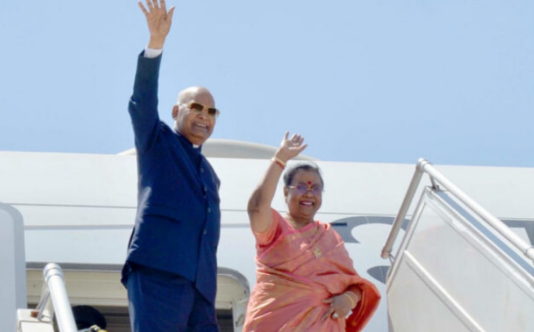 President Ram Nath Kovind and his wife Savita Kovind