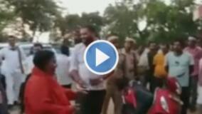Viral Video: Uma Bharti Throws Cow Dung At Liquor Shop in MP's Orchha, Says 'I Have Not Pelted Stones' | Watch