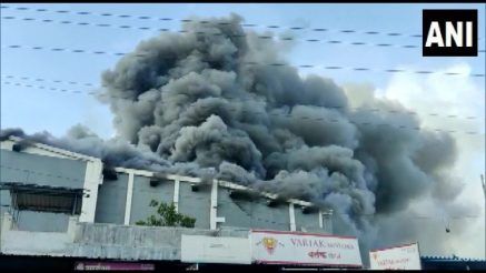 Massive Fire Breaks Out At PNP Theatre In Mumbai's Alibag Area, Several Fire Tenders Rushed To Spot