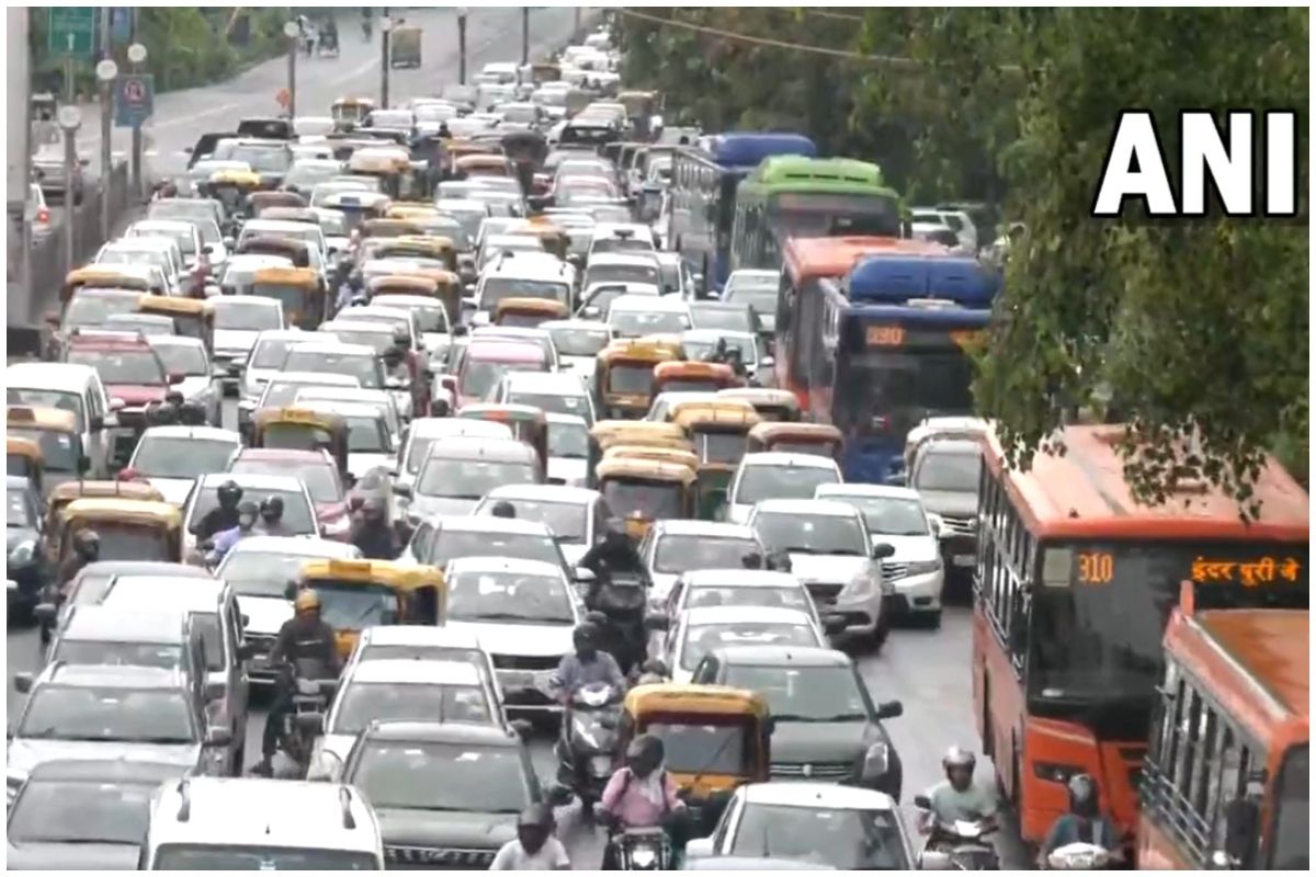 Why Traffic Jam Today In Delhi In Hindi