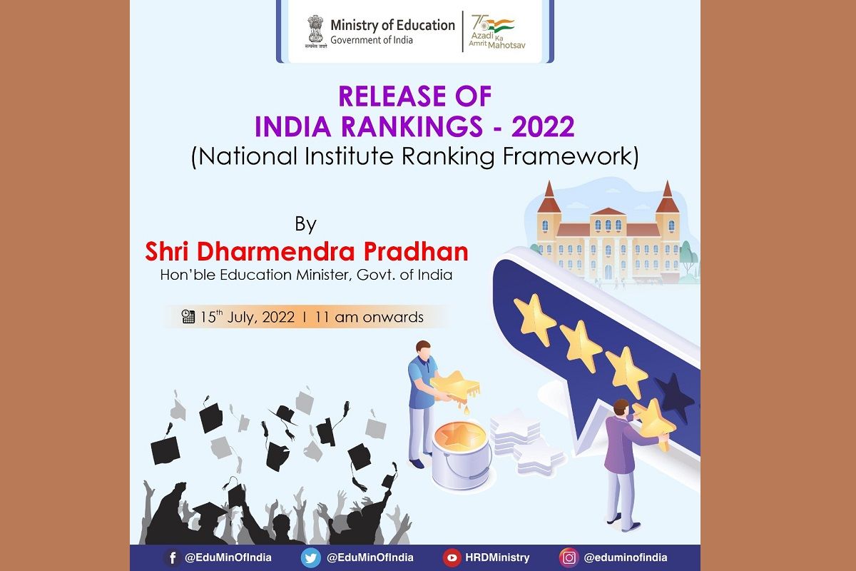 NIRF Rankings 2022 To Be Released On July 15