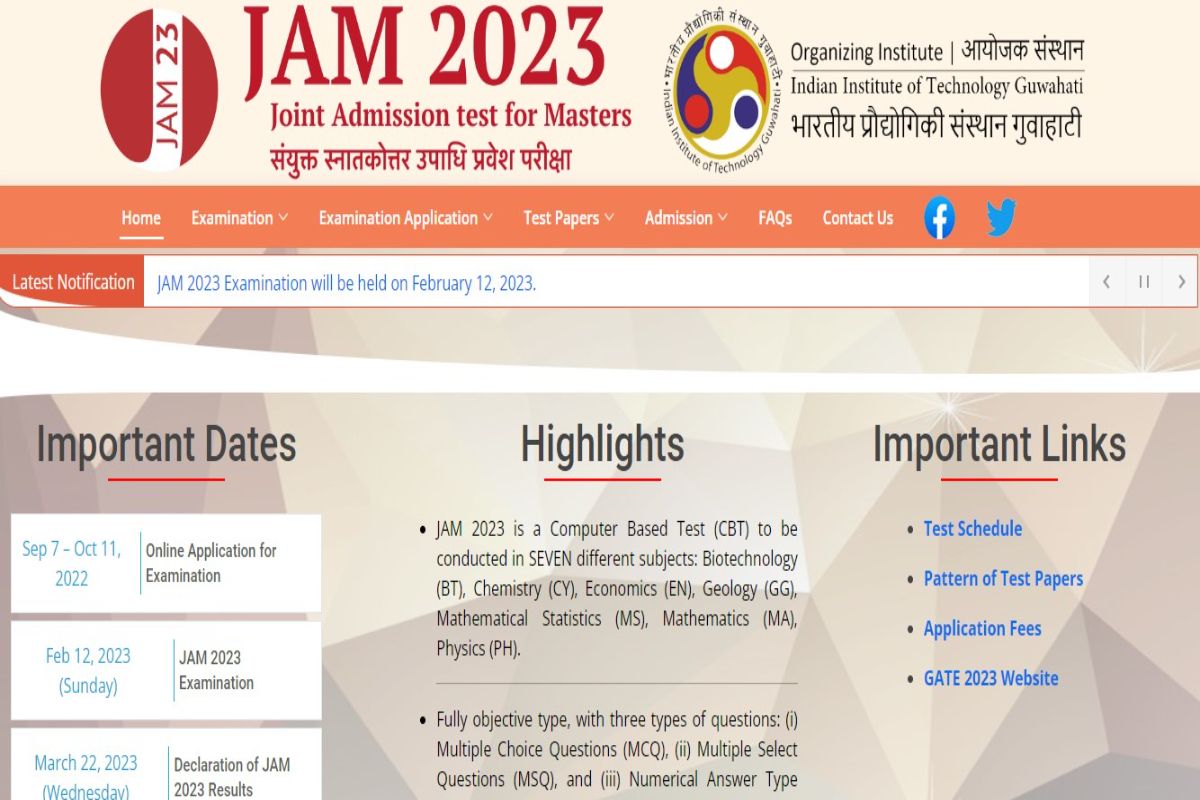 IIT JAM 2023 Registration Ends Oct 11; Check Steps to Fill Application