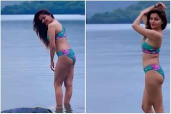 Dedos de los pies grande asesinato Rubina Dilaik Channels Her Inner Mermaid While Posing In A Floral Bikini On  Vacation With Hubby Abhinav Shukla- See Pics & Video