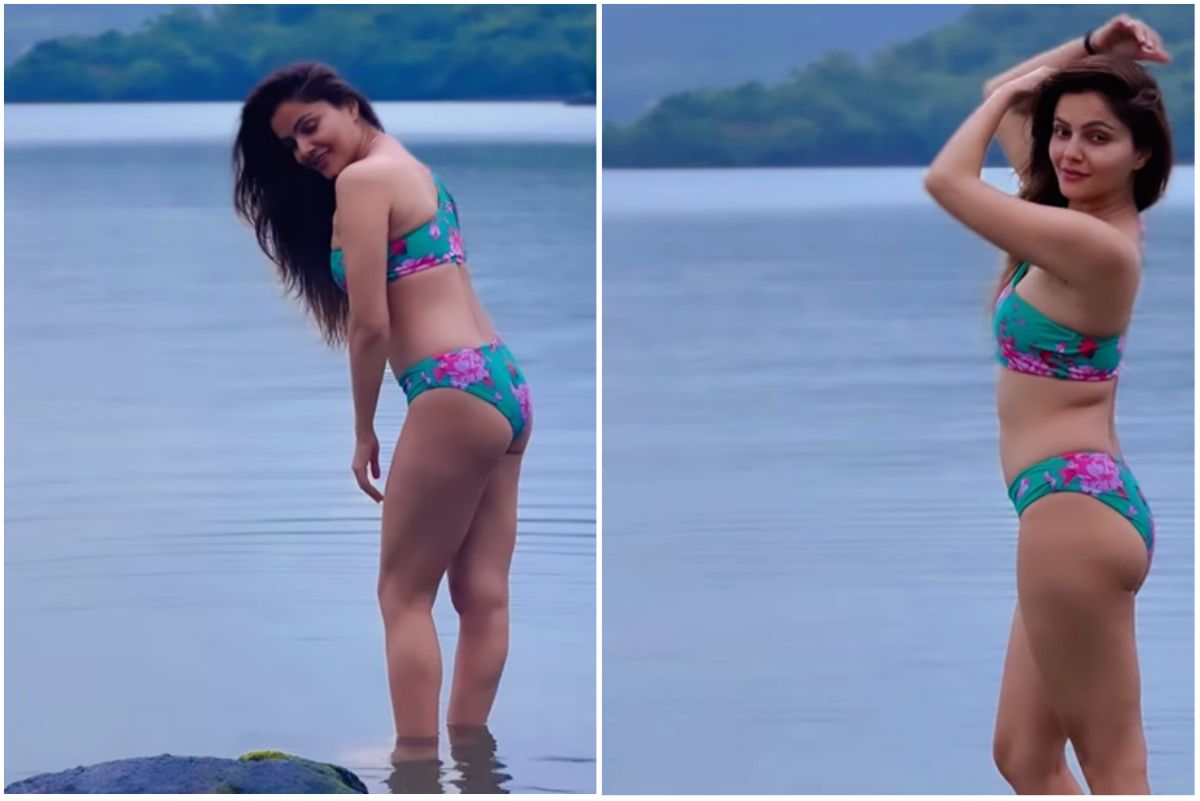 Rubina Dilaik Channels Her Inner Mermaid While Posing In A Floral Bikini On Vacation With Hubby Abhinav Shukla