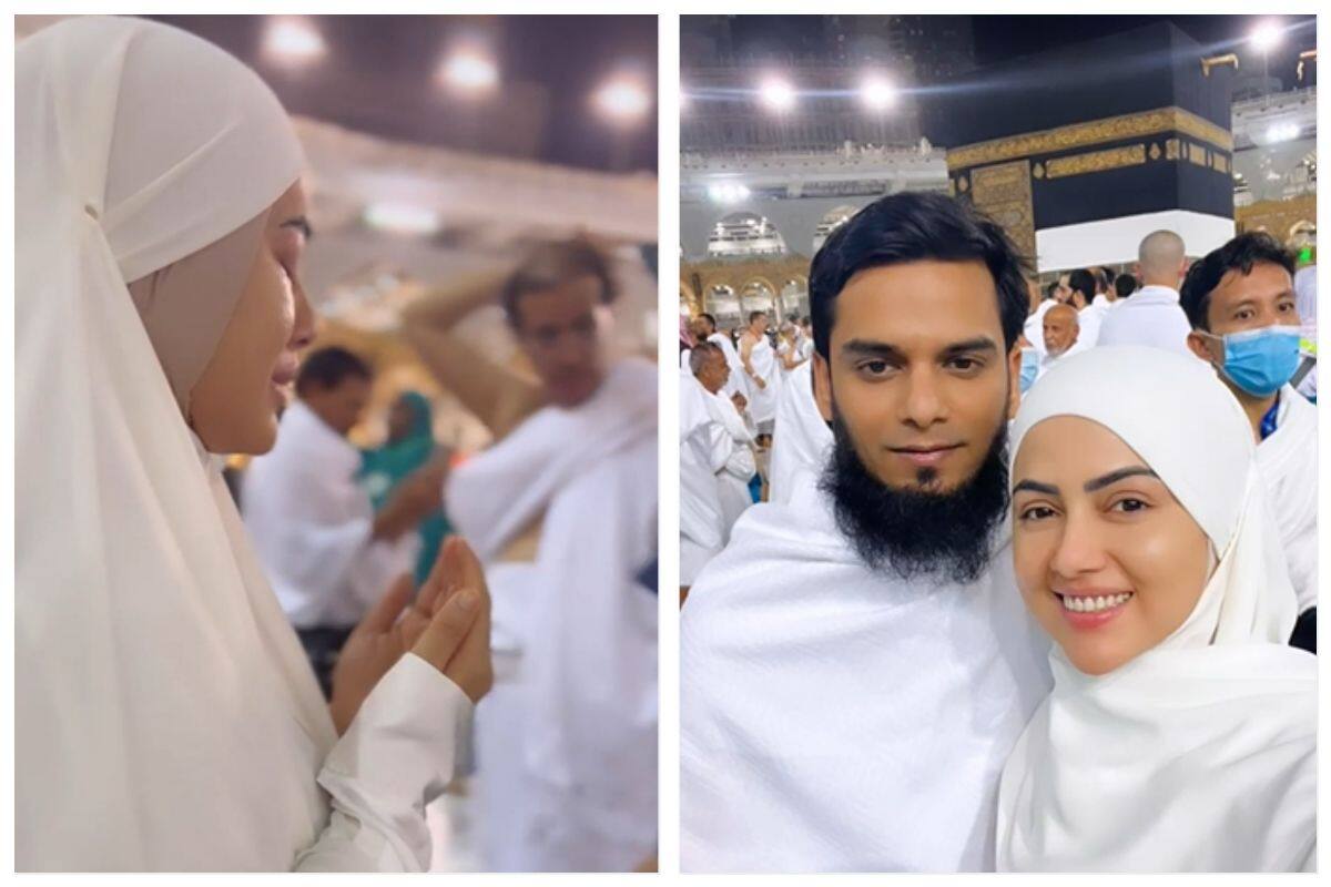 Sana Khan Xxx Video - Sana Khan Performs First Hajj With Husband Mufti Anas Saiyad- Pics & Videos  Inside