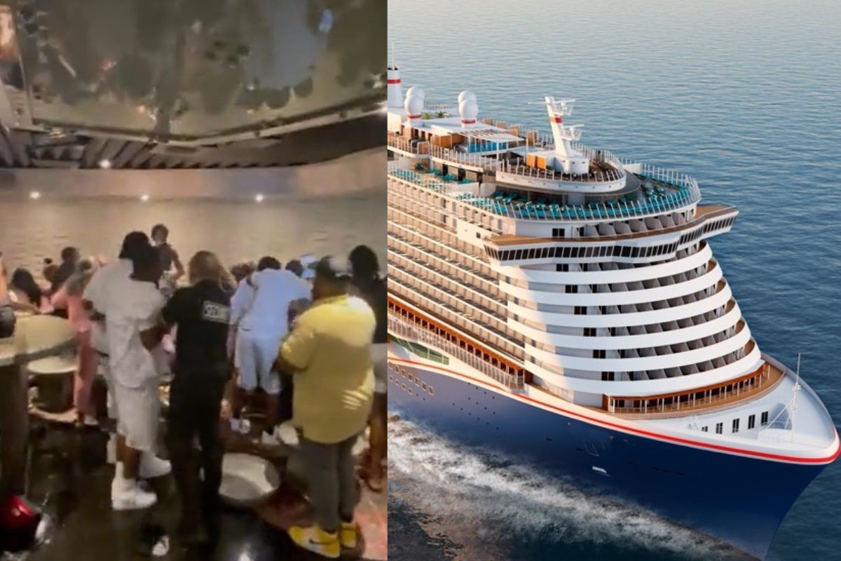 carnival cruise lines brawl video