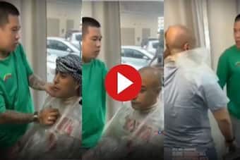 Hansi Ka Video: कटिंग कराने गए शख्स को सैलून में ही पीटने लगा नाई, बगल में  बैठा बंदा हंसते-हंसते गिर गया- देखें वीडियो