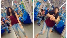 Girl Records Instagram Dance Reel Inside Hyderabad Metro, HMR Officials to Take Action | Watch