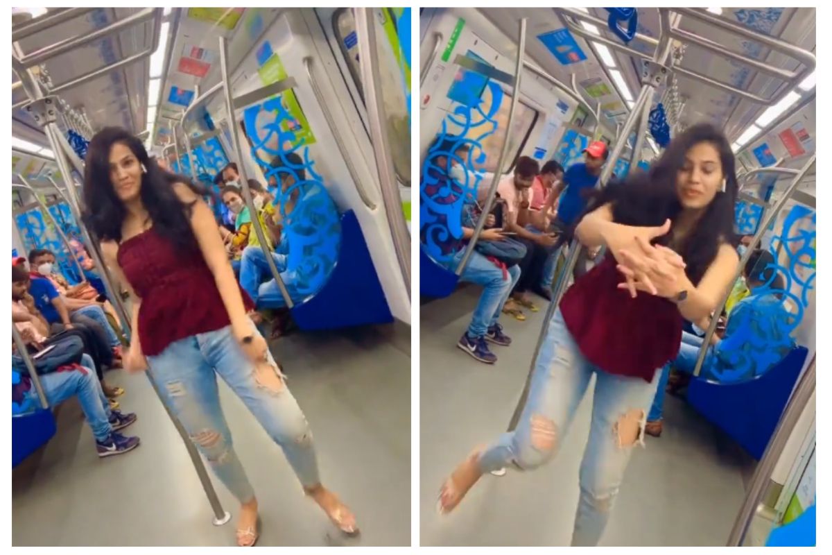 Girl Records Instagram Dance Reel Inside Hyderabad Metro, HMR Officials to Take Action | Watch