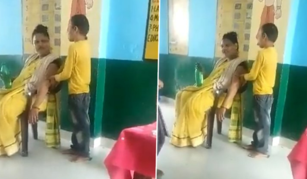 Viral Video: Teacher Caught Getting Massage From Student in UP's Hardoi, Suspended | Watch