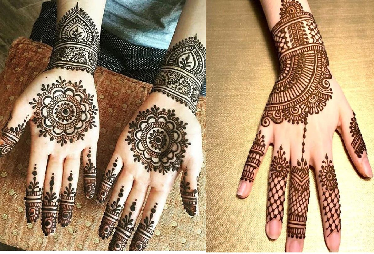 Chaar Mehndi Designs Hatho Ki | Hands Mehandi Art Step By Step Video  Tutorial - YouTube