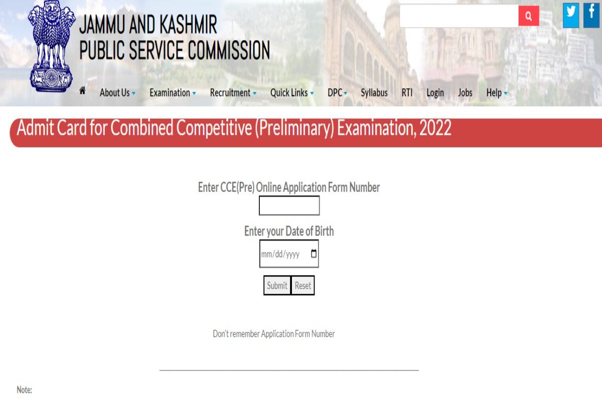 JKPSC CCE Admit Card 2022 Released At Jkpsc.nic.in; Check Steps To ...