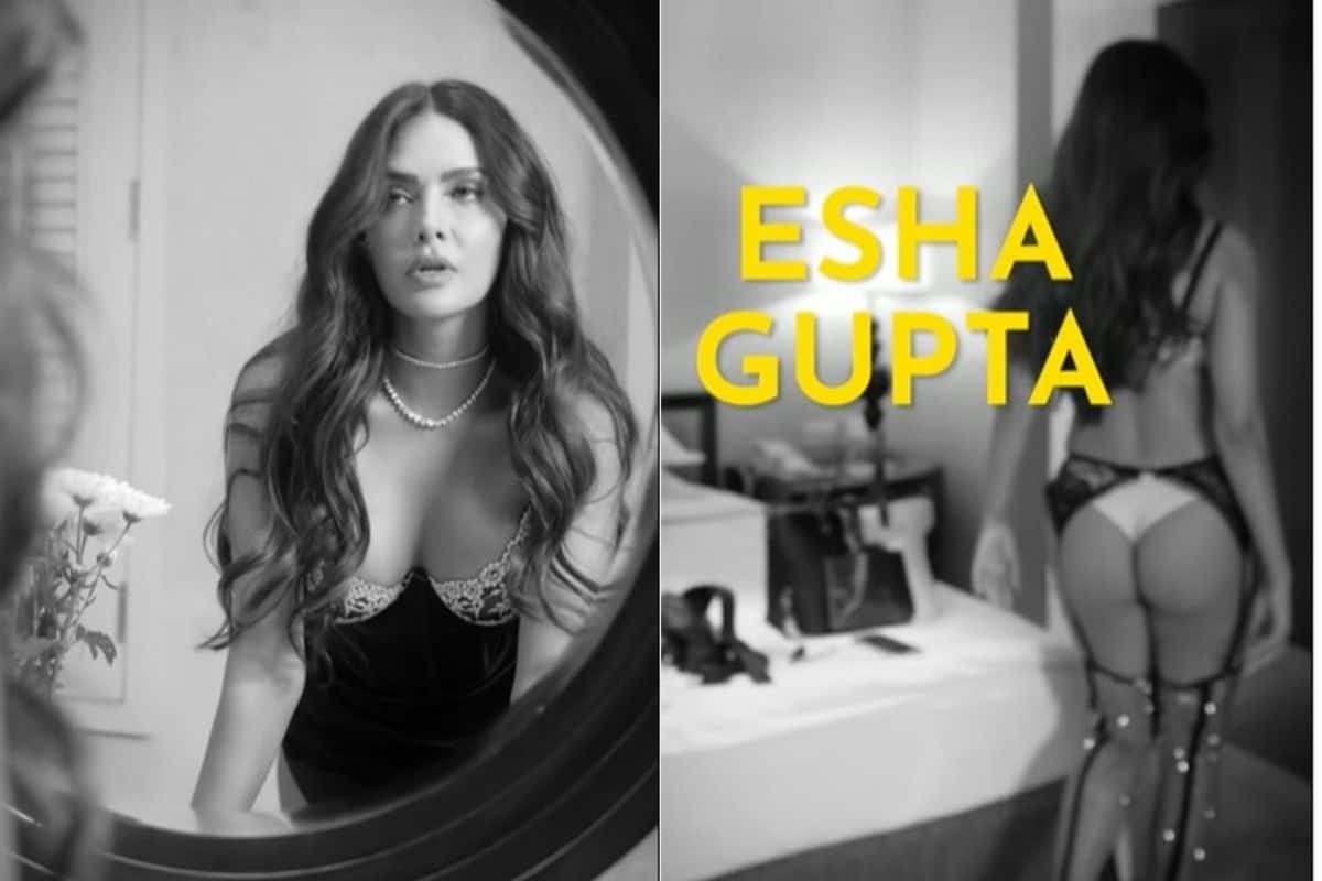 1200px x 800px - Esha Gupta Goes Semi-Nude in Lingerie Photoshoot, Flaunts Her Curves in Hot  Video - Watch