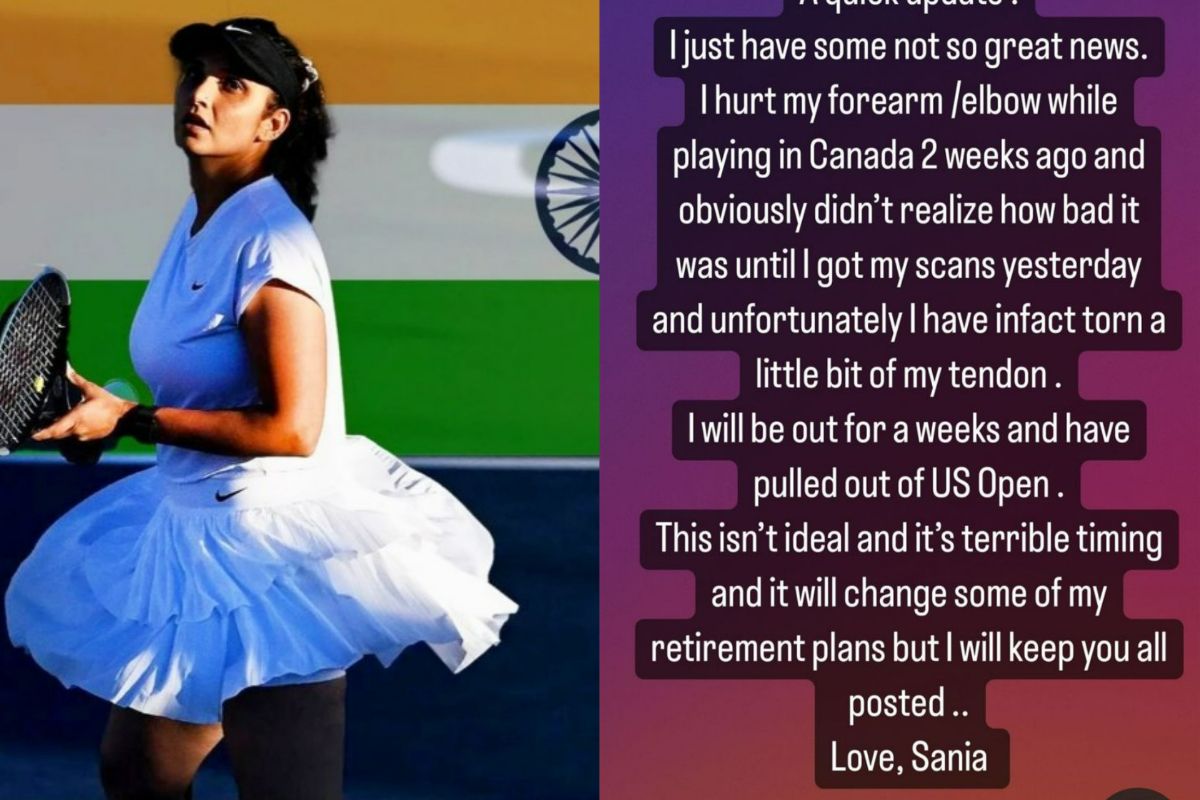 Sania Mirza Open Sex - Sania Mirza Pulls Out of US Open Due To Injury
