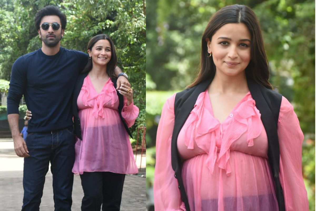 Alia Bhatt Shows Off Her Customized 'Baby On Board' Pink Dress At  Brahmastra Event | Watch