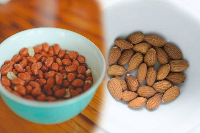 Peanut and Almonds For Fatty Fish