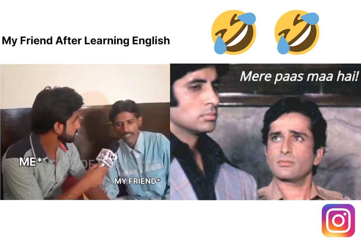 Man Murders English While Translating Mere Pas Ma Hai Dialogue. Watch ...