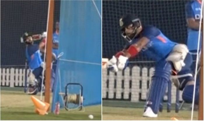 Virat Kohli Smashes Massive Six Off Ravindra Jadeja In Net Practice ...