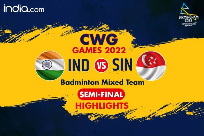 Highlights India Vs Singapore Badminton Mixed Team Semi-final, Cwg 2022 