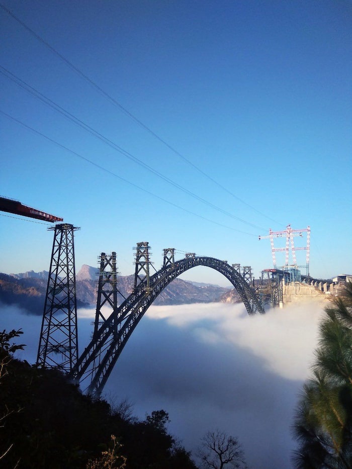 Chenab bridge photo