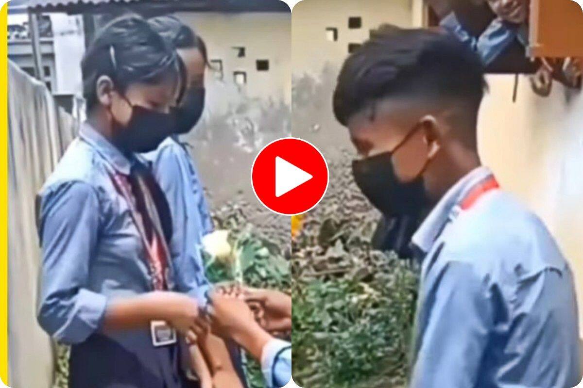 Viral Video: सहेली के साथ खड़ी लड़की को प्रपोज करने पहुंच गया लड़का, फिर जो  माहौल बना देखने लायक है- देखें वीडियो