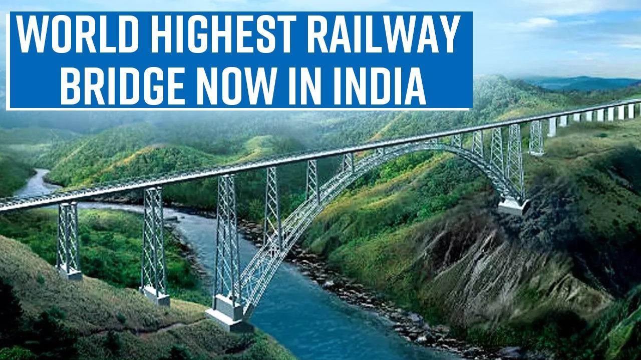 Video: First Look of Worlds Highest Railway Bridge in Jammu and Kashmir ...