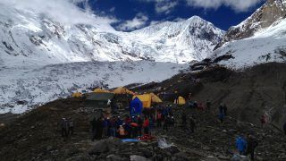Another Massive Avalanche Hits Mount Manasalu, Base Camp Tents Destroyed