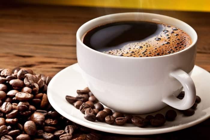 Coffee in breakfast