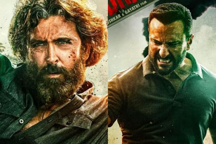 Vikram Vedha Trailer Hrithik Roshan Saif Ali Khan Intense Action Look In New Poster Is