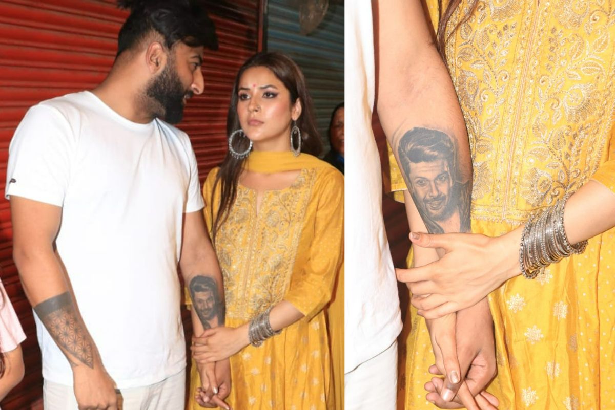 Shahnaz Gill visited the king of Lal Bagh, the tattoo on his brother's hand caught everyone's attention