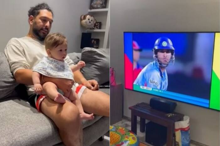 WATCH | 'Daddy' Yuvi Celebrates HISTORIC 'Six Sixes in an Over' in MOST AWW'dorable Fashion