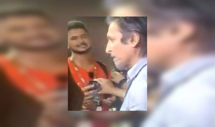 Viral Video Pcb Chief Ramiz Raja Almost Gets Into Fight With Indian