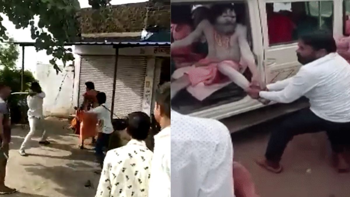 4 Sadhus Beaten Up on Suspicion of Being Child Kidnappers in Maharashtra's Sangli, Video Goes Viral